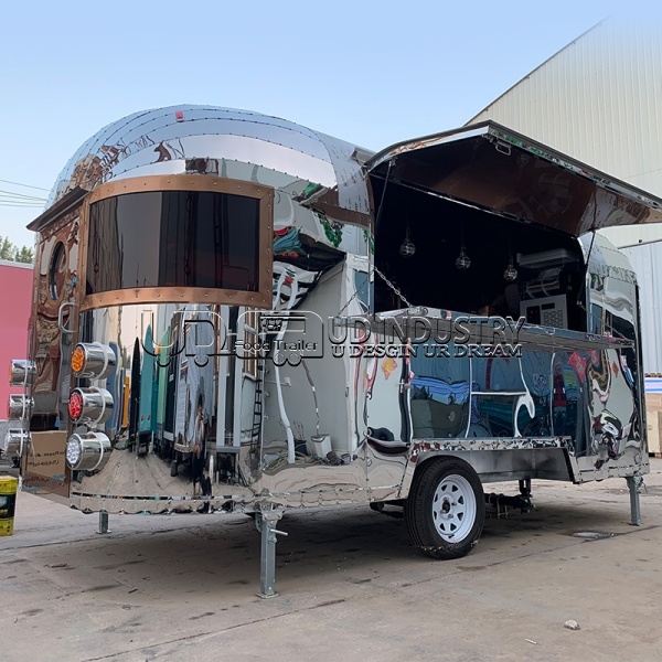 BRONZE MIRROR AIRSTREAM FOOD TRAILER