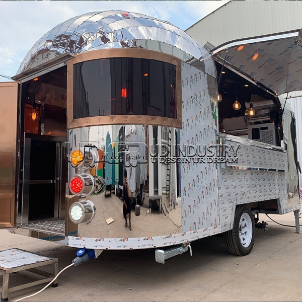 BRONZE MIRROR AIRSTREAM FOOD TRAILER