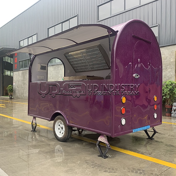 PURPLE SMALL ROUND FOOD TRAILER
