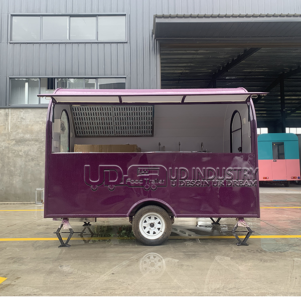 PURPLE SMALL ROUND FOOD TRAILER