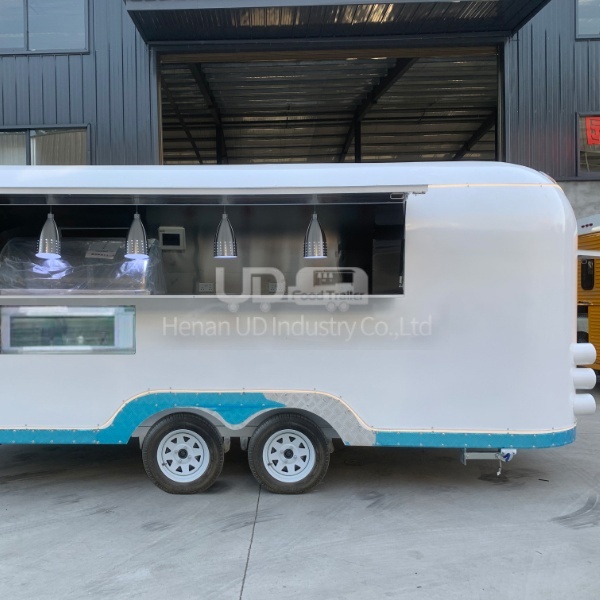 WHITE AIRSTREAM FOOD TRAILER