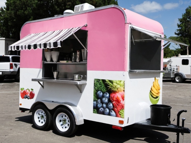 smoothie food trailer