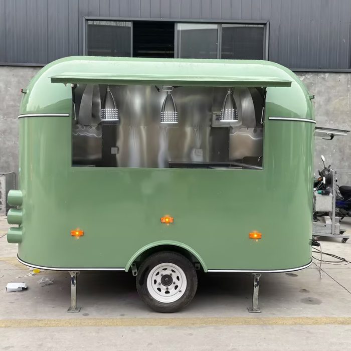 10FT MATTE GREEN AIRSTREAM FOOD TRAILER