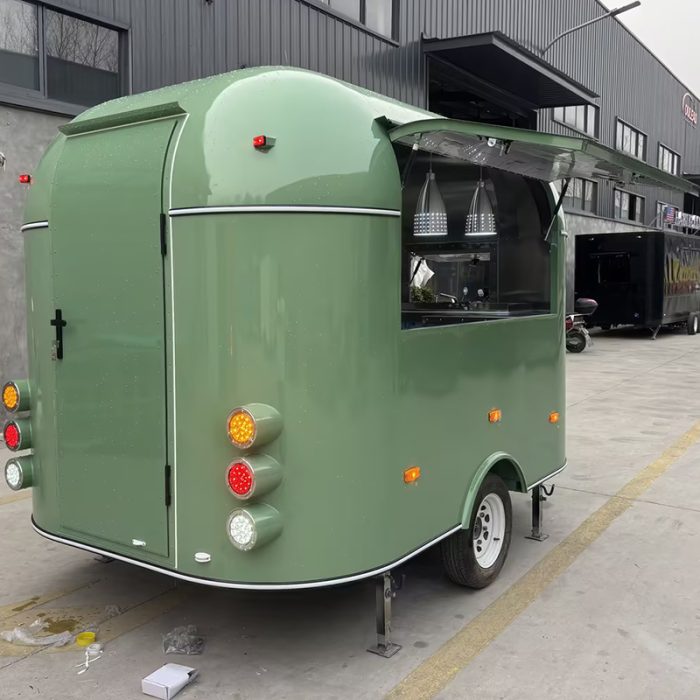 10FT MATTE GREEN AIRSTREAM FOOD TRAILER