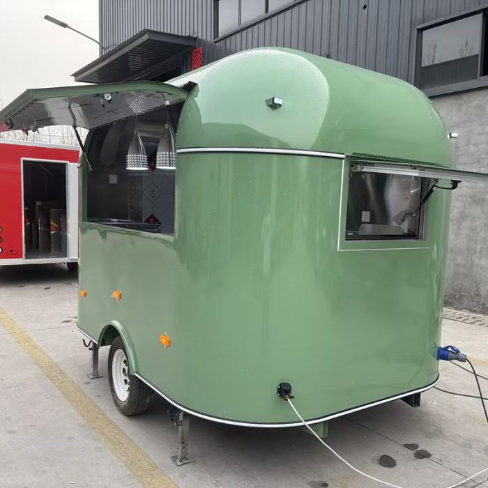 10FT MATTE GREEN AIRSTREAM FOOD TRAILER