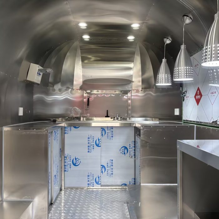10FT MATTE GREEN AIRSTREAM FOOD TRAILER