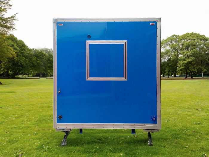 13FT Blue Single Window Square Food Trailer for Street Food Vending