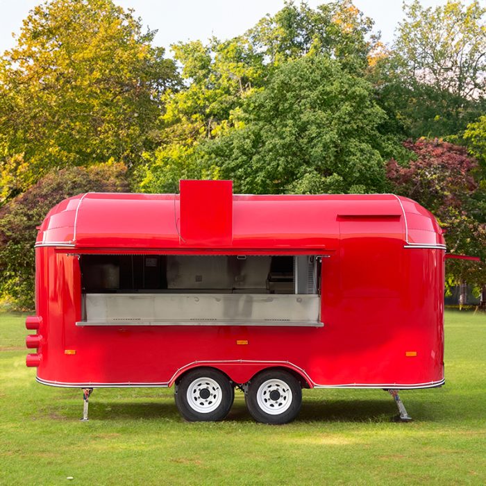 15FT RED AIRSTREAM FOOD TRAILER