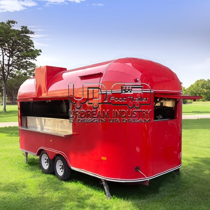 15FT RED AIRSTREAM FOOD TRAILER