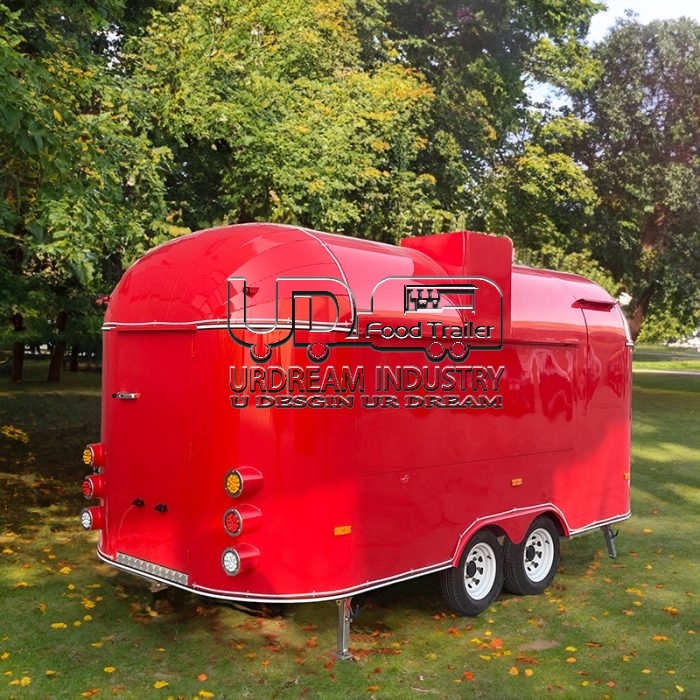 15FT RED AIRSTREAM FOOD TRAILER