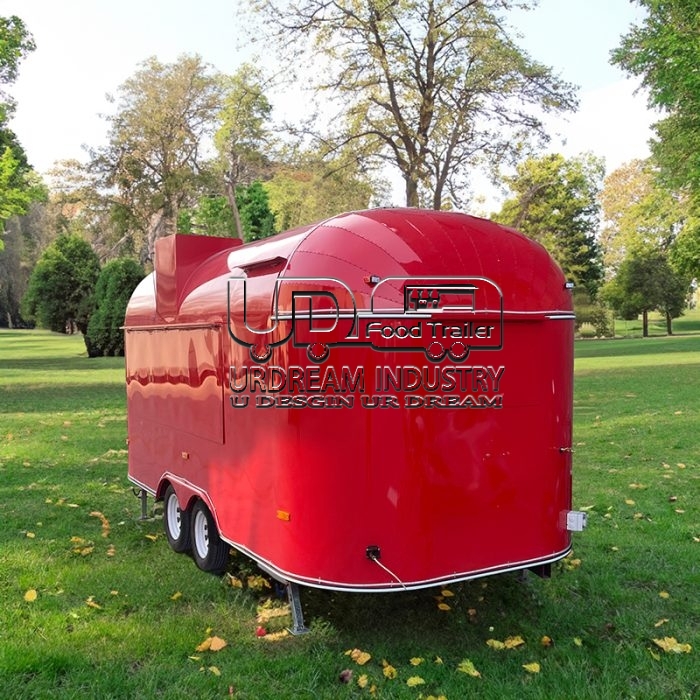 15FT RED AIRSTREAM FOOD TRAILER