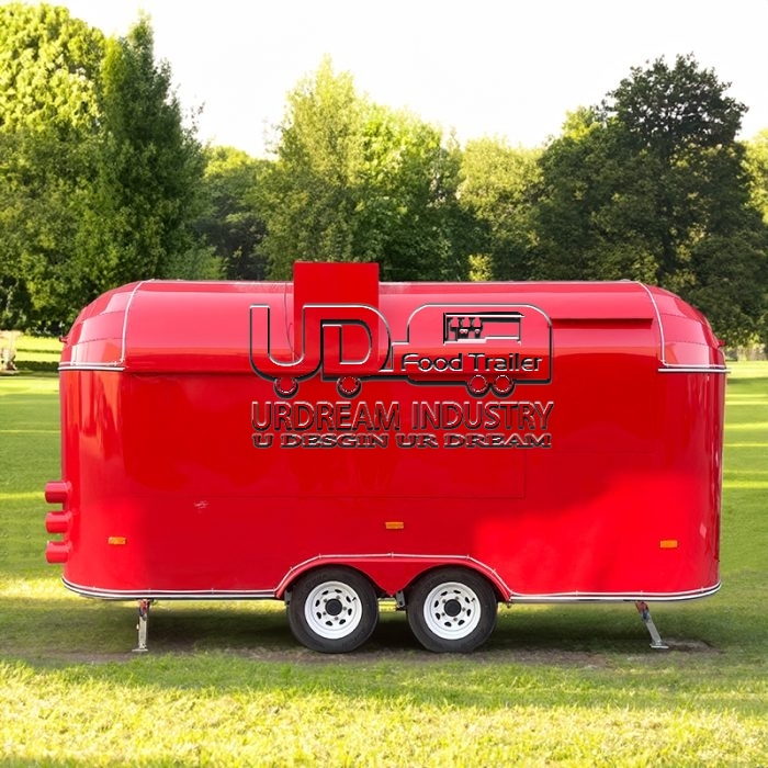 15FT RED AIRSTREAM FOOD TRAILER