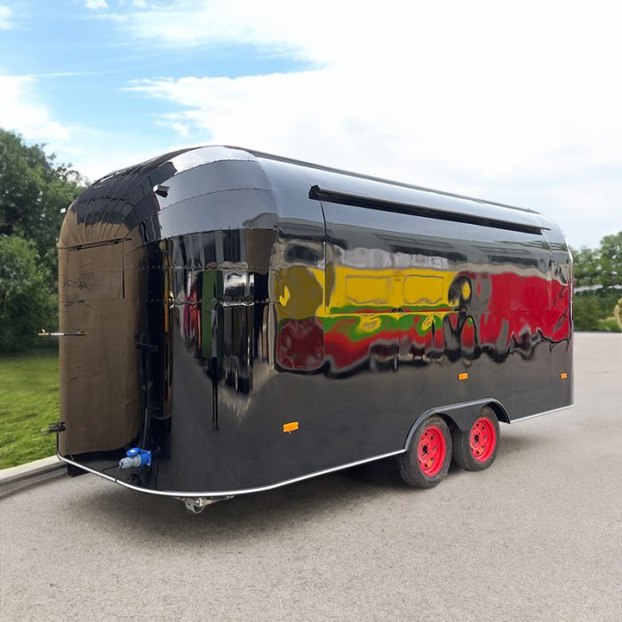 16.5FT BLACK AIRSTREAM FOOD TRAILER FOR COFFEE BAR