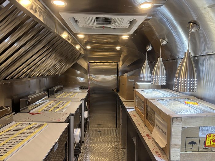 16.5FT BLACK AIRSTREAM FOOD TRAILER FOR COFFEE BAR