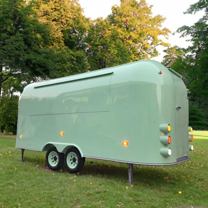 16.5FT Pastel Green Airstream Food Trailer for Catering & Private Functions