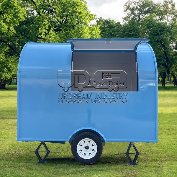 8.5FT BLUE SMALL ROUND FOOD TRAILER