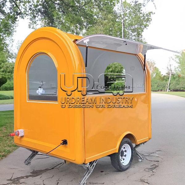 8.5FT YELLOW SMALL ROUND FOOD TRAILER