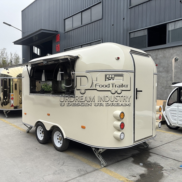 13FT Sheet Metal Coffee White Airstream Food Trailer