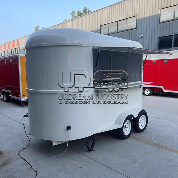 10ft white horse food trailer