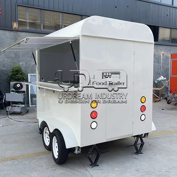 10ft white horse food trailer