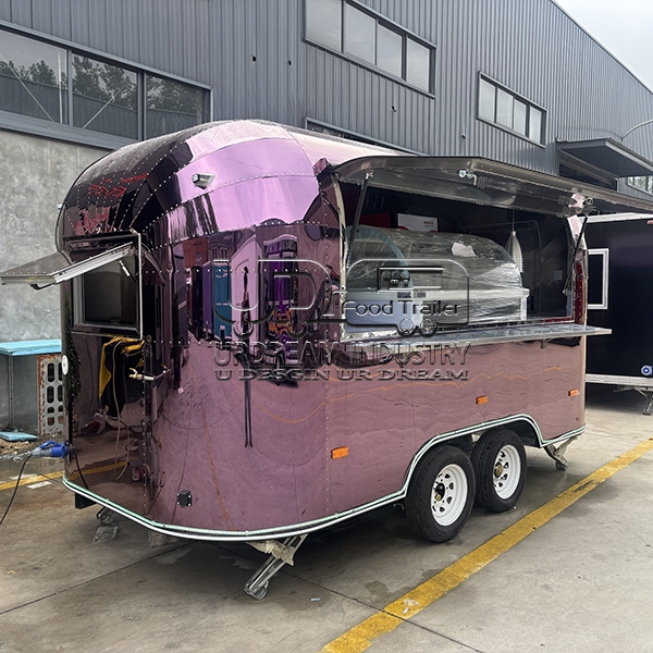 16.5ft purple single window airstream food trailer