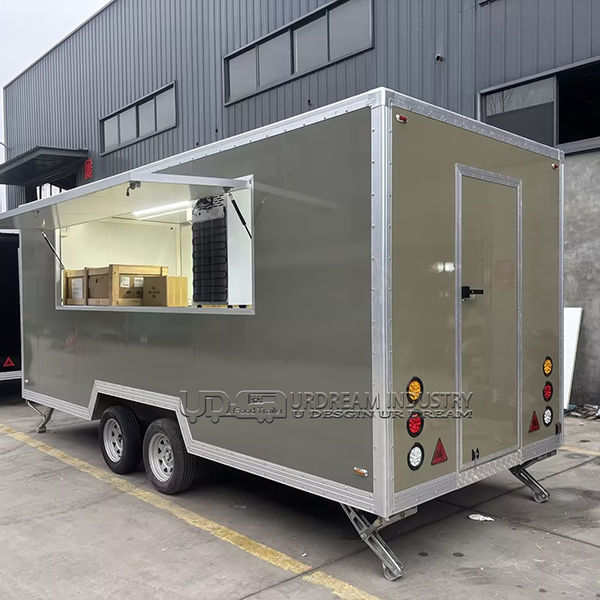 16.4FT GREY SQUARE FOOD TRAILER
