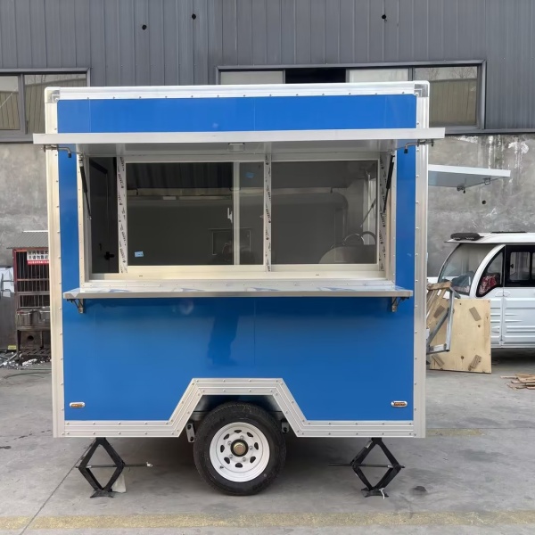 7.2FT Blue Square Food Trailer