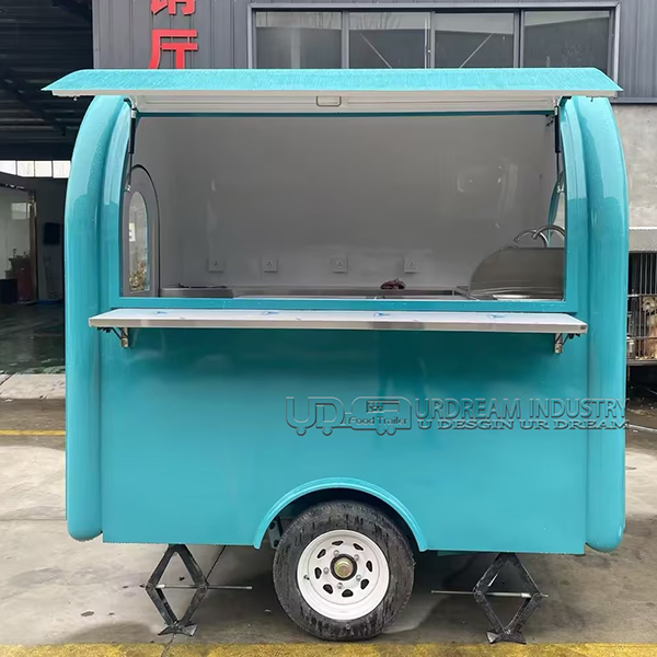 7.2FT Light Green Small Round Food Trailer