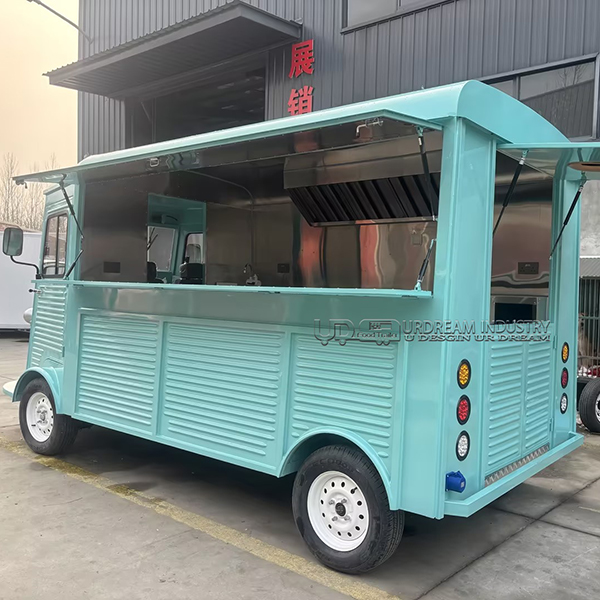 LIGHT BLUE CITROEN ELECTRIC FOOD TRUCK