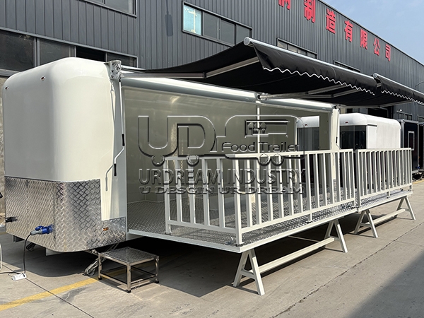 18FT White Airstream Stage Trailer