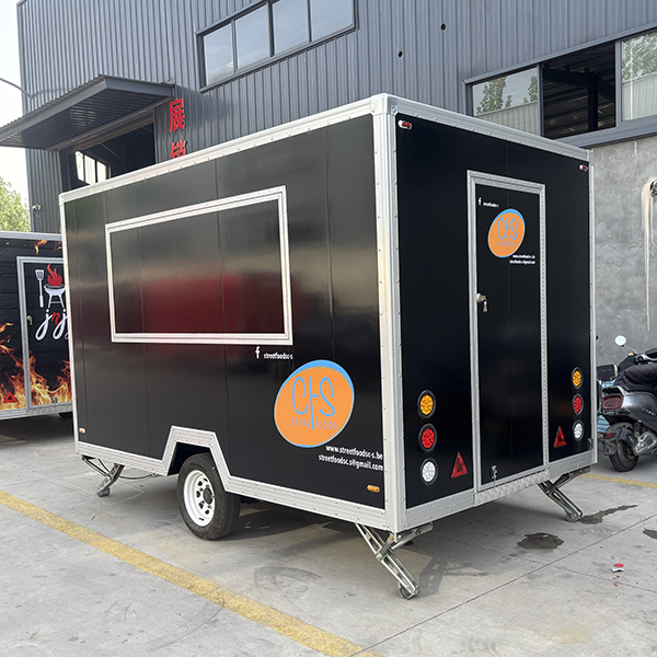 10FT BLACK STICKER SQUARE FOOD TRAILER