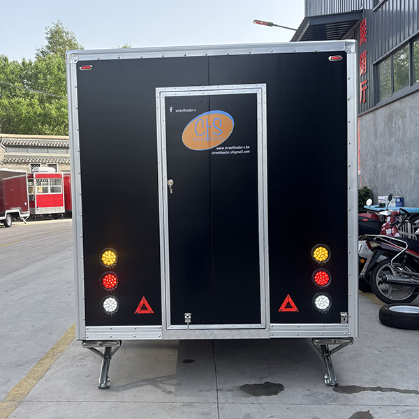 10FT BLACK STICKER SQUARE FOOD TRAILER - Image 6