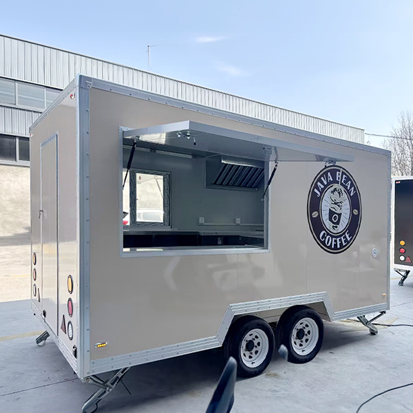 13FT COFFEE FULL STICKER SQUARE FOOD TRAILER