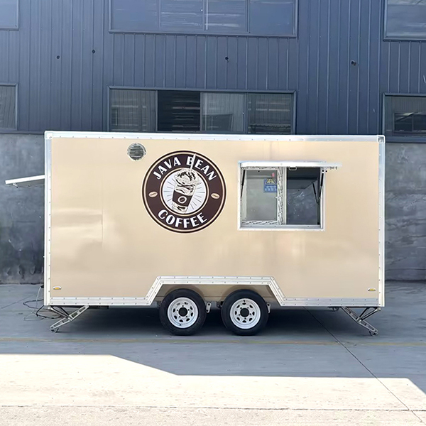 13FT COFFEE FULL STICKER SQUARE FOOD TRAILER
