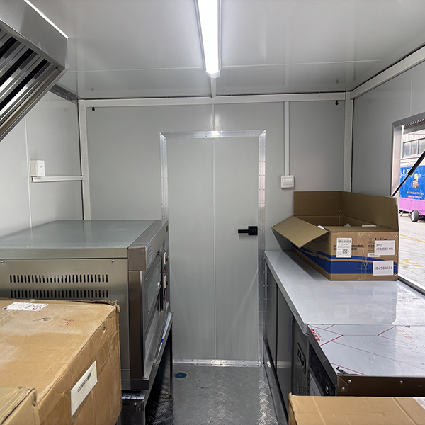 13FT Yellow Full Sticker Square Food Trailer