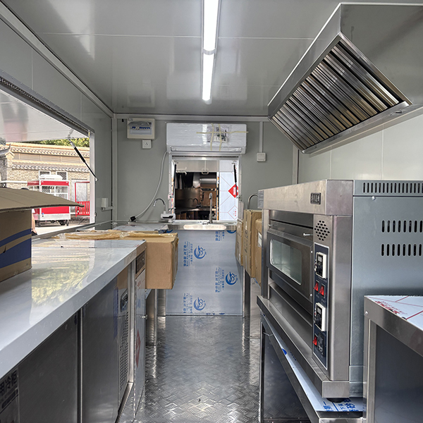 13FT Yellow Full Sticker Square Food Trailer