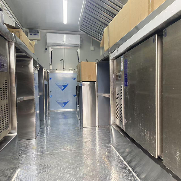 15FT PURPLE FULL STICKER DOUBLE WINDOWS SQUARE FOOD TRAILER