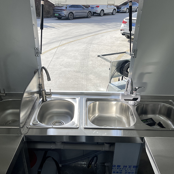 16.5FT BLACK FLAME STICKER SQUARE FOOD TRAILER