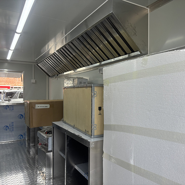 16.5FT STICKER DOUBLE WINDOWS SQUARE FOOD TRAILER