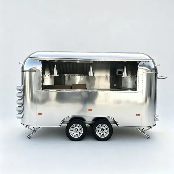 13FT Mirror Single Window Airstream Food Trailer