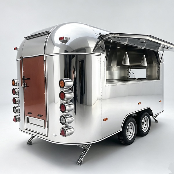 13FT Mirror Single Window Airstream Food Trailer