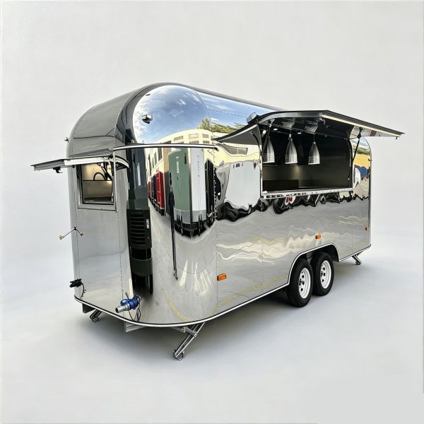18FT Mirror Single Window Airstream Food Trailer