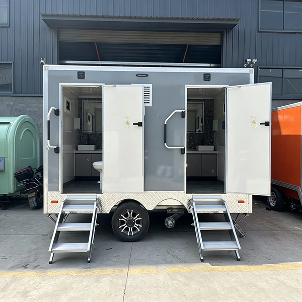 10FT 2 Stall Gray Restroom Trailer