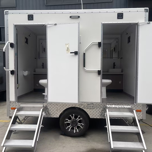 10FT 2 Stall White Restroom Trailer