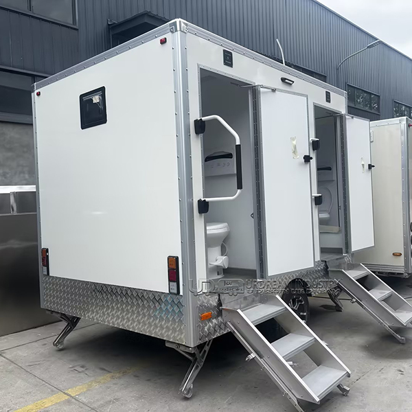 10FT 2 Stall White Restroom Trailer