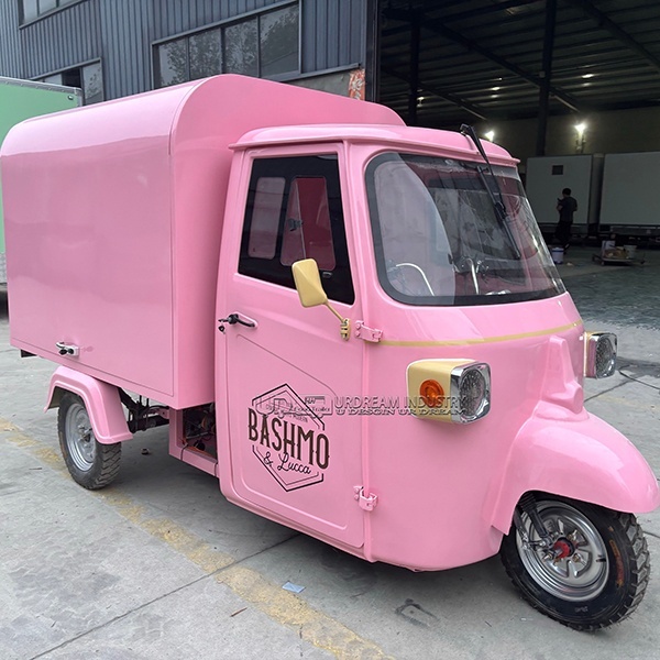 10.5FT Pink Piaggio Food Truck