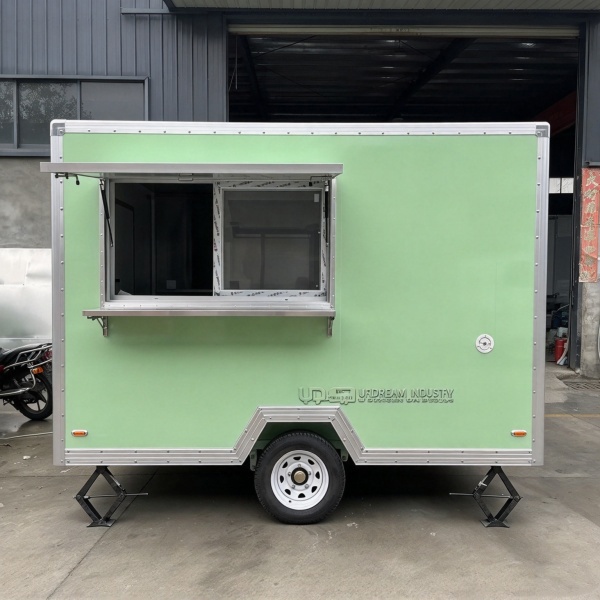 10FT Green Square Food Trailer