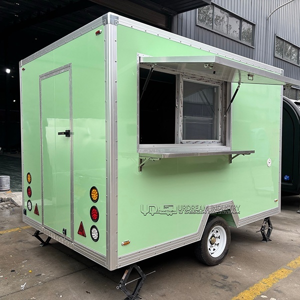 10FT Green Square Food Trailer