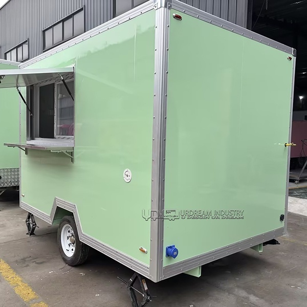 10FT Green Square Food Trailer