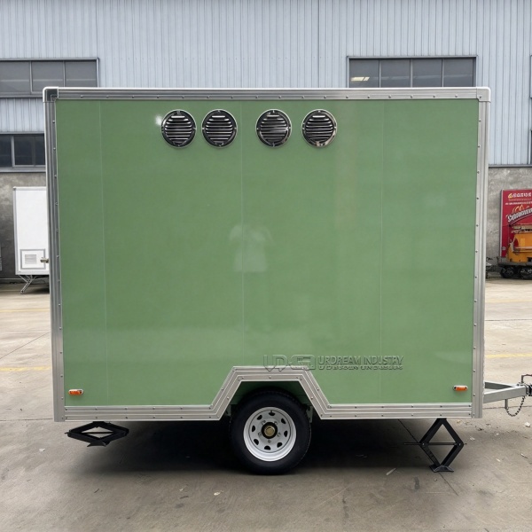 10FT Green Square Food Trailer